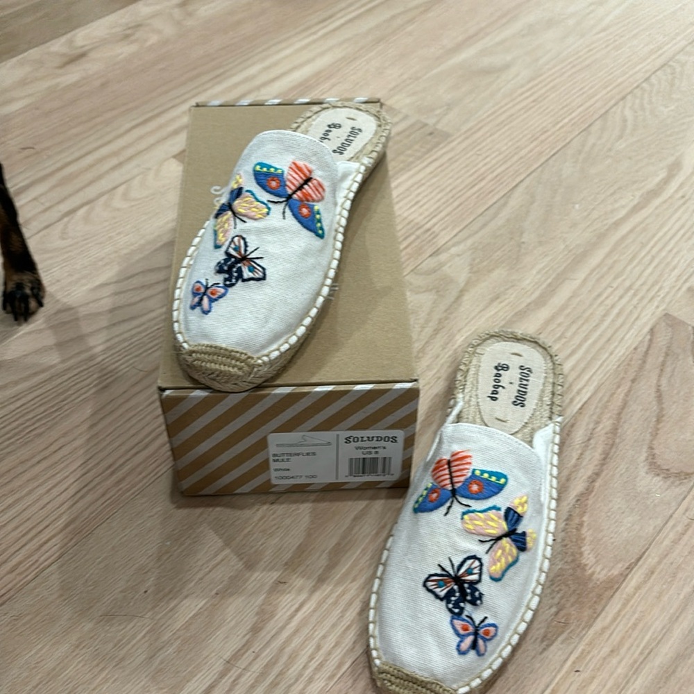 Soludos butterfly mule